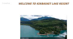 Desktop Screenshot of kinbasketlakeresort.com